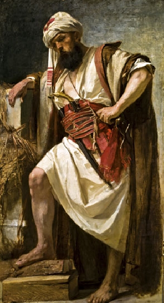  Irinyi Sándor Arab férfi című festménye 