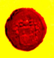 Irinyi címeres vörös viaszpecsét lenyomat 